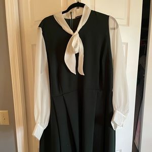 Professional forest green boss babe dress